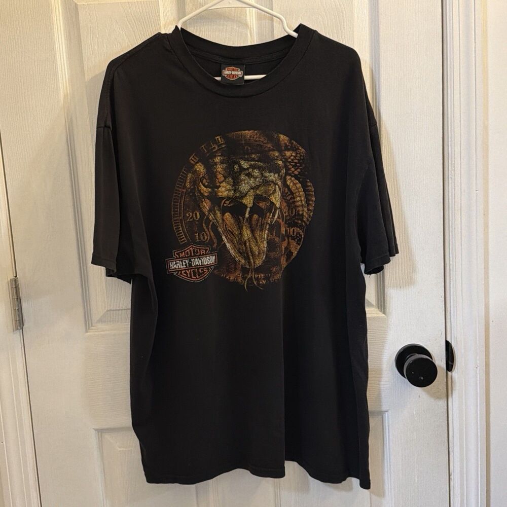 Harley-Davidson IndyWest Snake Graphic Dealer T-Shirt Black Men’s 2XL READ